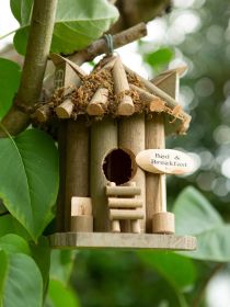 Charming Bed &amp; Breakfast Birdhouse for Your Garden Retreat