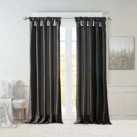 Twist Tab Lined Window Curtain Panel(Only 1 Pc Panel)